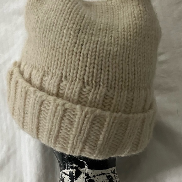 Women’s small / kids Cozy wool with lined headband Knit Beanie double pompom hat - Picture 3 of 14